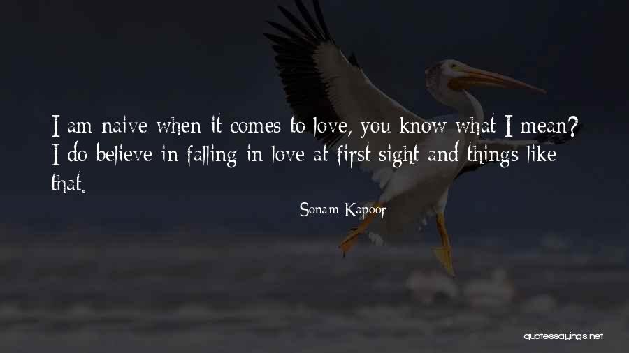 I Am Falling In Love Quotes By Sonam Kapoor