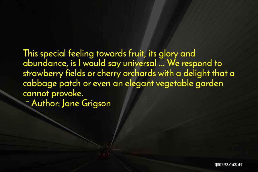 I Am Feeling Special Quotes By Jane Grigson