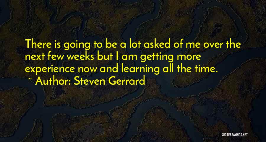 I Am Getting There Quotes By Steven Gerrard