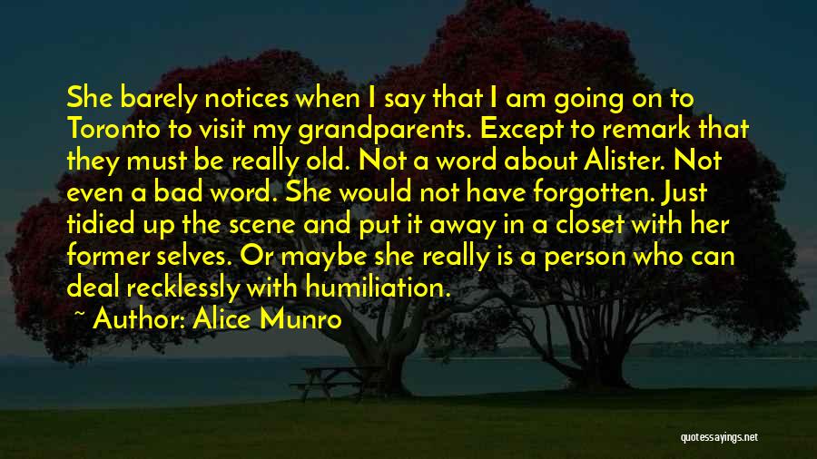 I Am Going Away Quotes By Alice Munro