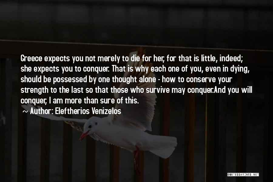I Am Going To Die Alone Quotes By Eleftherios Venizelos