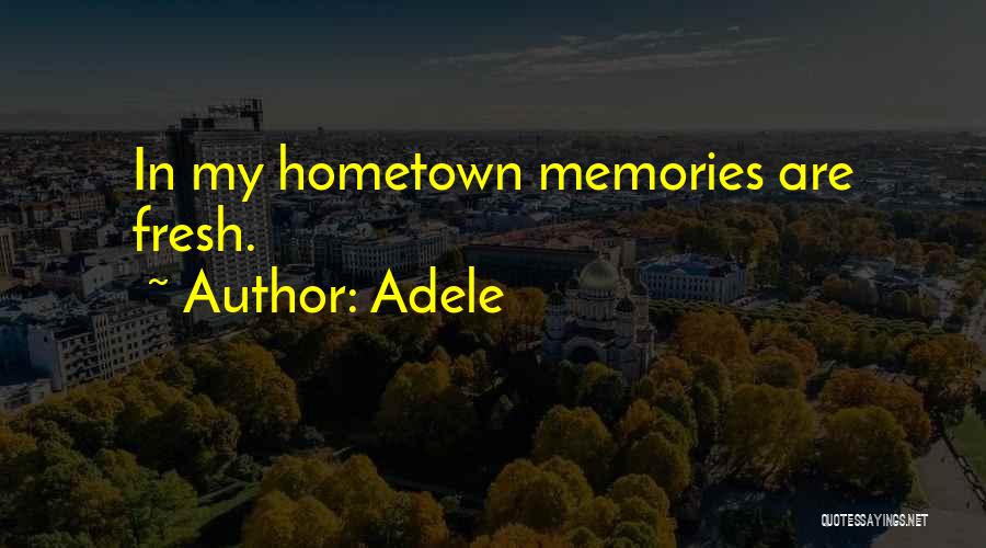 I Am Going To My Hometown Quotes By Adele