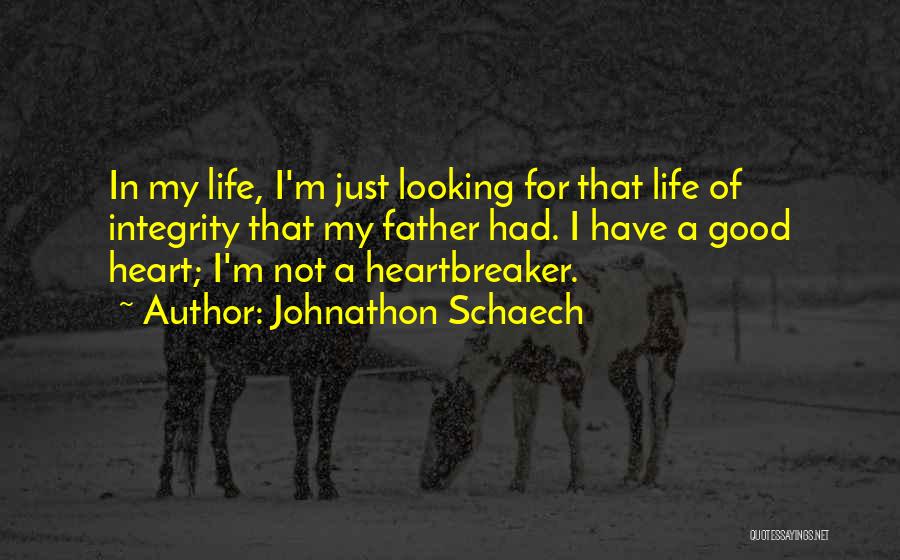 I Am Heartbreaker Quotes By Johnathon Schaech