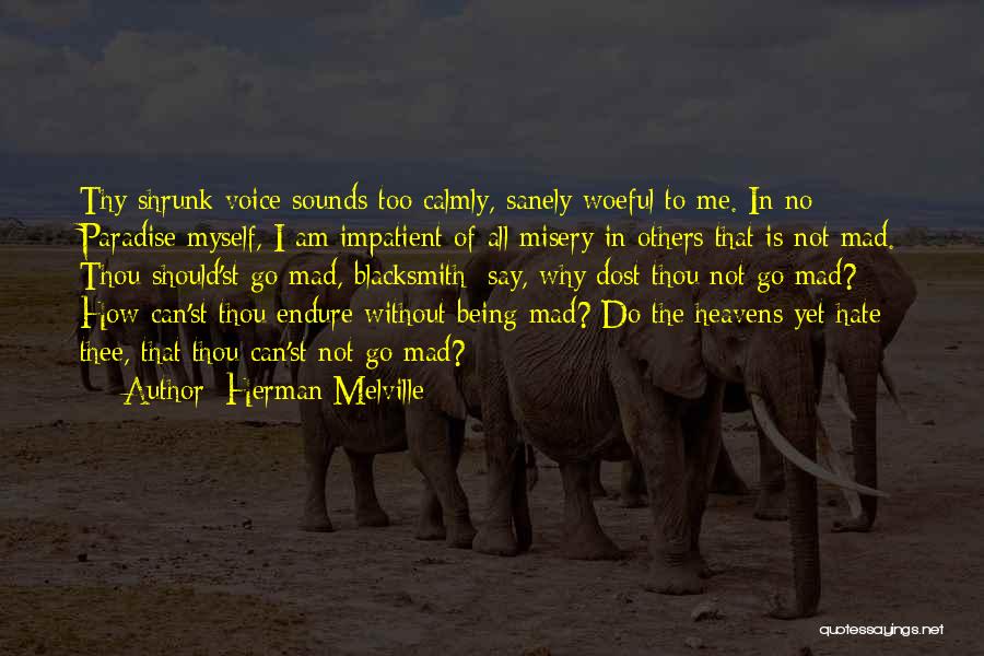 I Am Impatient Quotes By Herman Melville