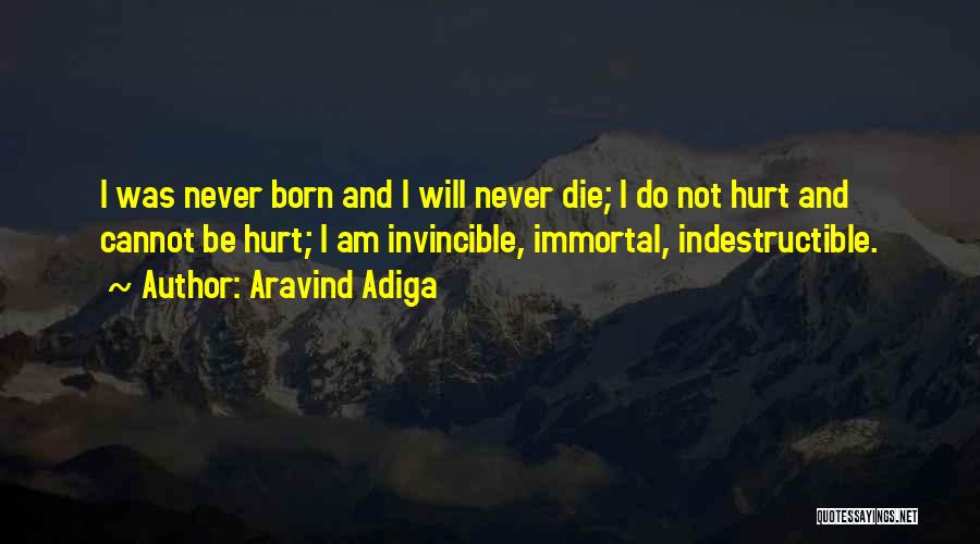 I Am Indestructible Quotes By Aravind Adiga