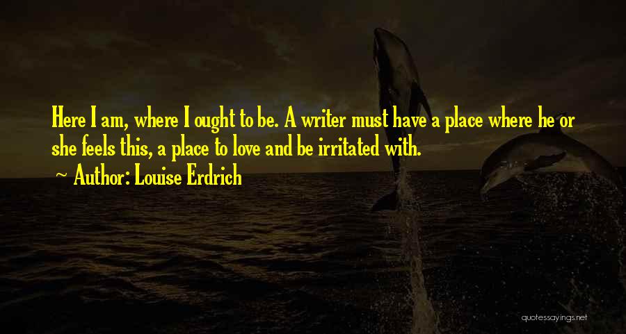 I Am Irritated Quotes By Louise Erdrich
