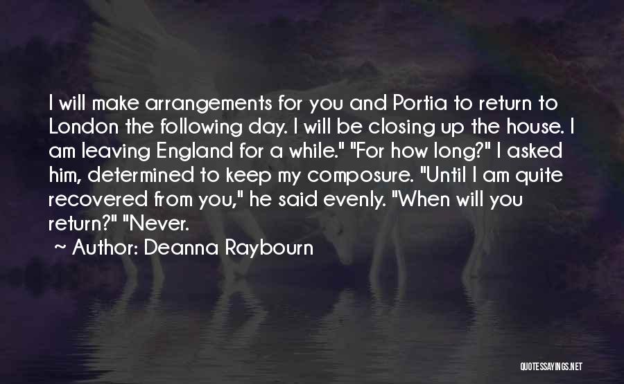 I Am Leaving You Quotes By Deanna Raybourn