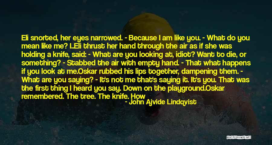 I Am Looking Quotes By John Ajvide Lindqvist