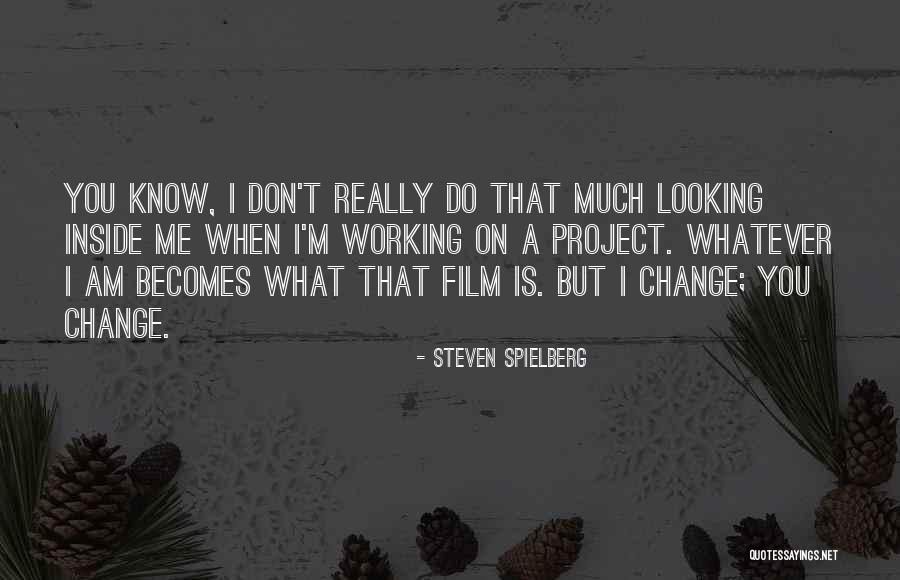 I Am Looking Quotes By Steven Spielberg