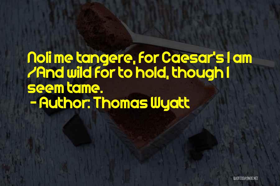 I Am Me For Me Quotes By Thomas Wyatt