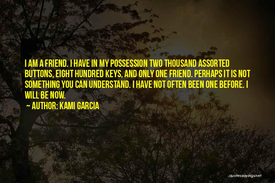 I Am My Only Friend Quotes By Kami Garcia