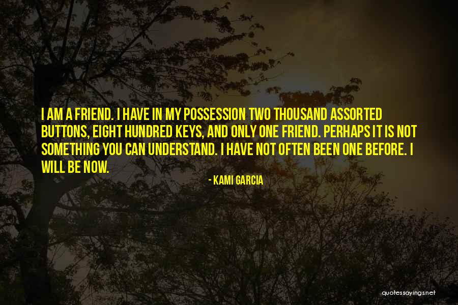 I Am My Only Friend Quotes By Kami Garcia