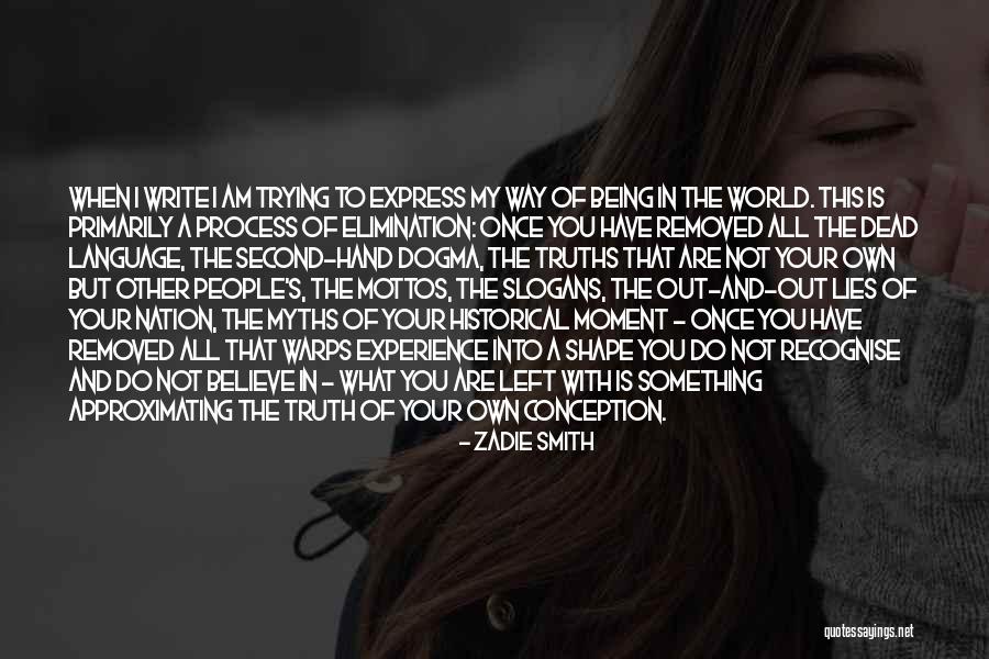 I Am My Own Self Quotes By Zadie Smith I Am My Own Self Quotes By Zadie Smith