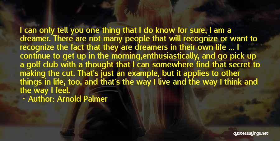 I Am Not A Dreamer Quotes By Arnold Palmer