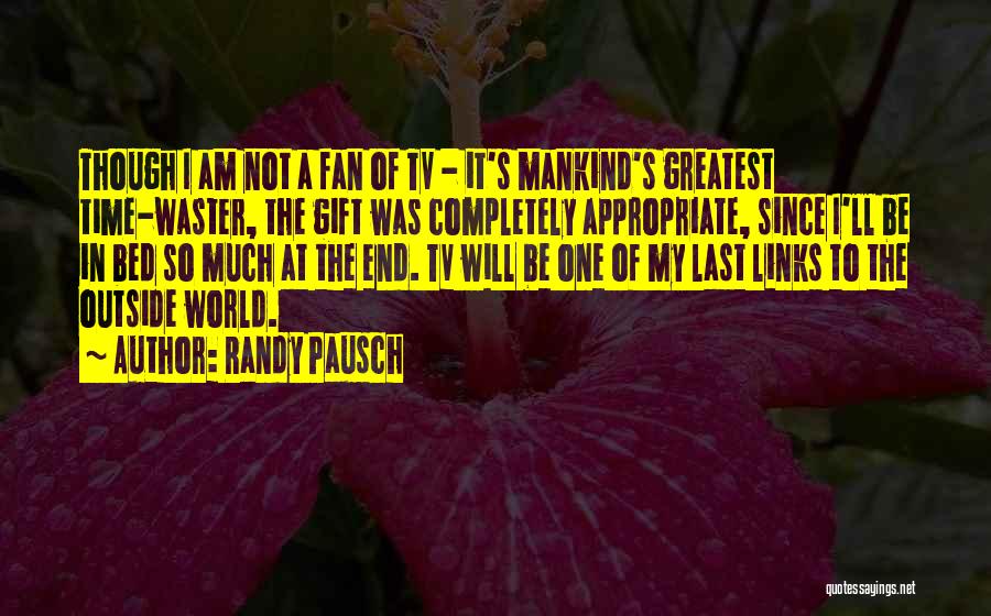 I Am Not A Fan Quotes By Randy Pausch