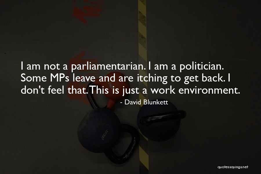 I Am Not A Politician Quotes By David Blunkett I Am Not A Politician Quotes By David Blunkett