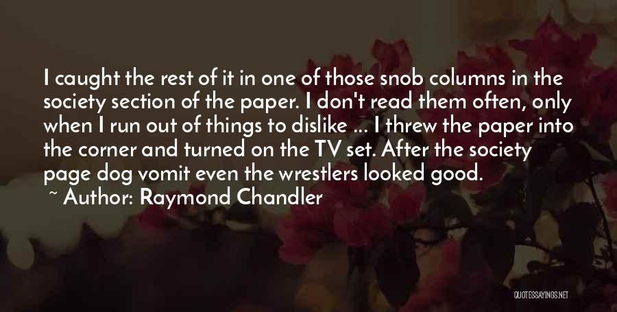 I Am Not A Snob Quotes By Raymond Chandler