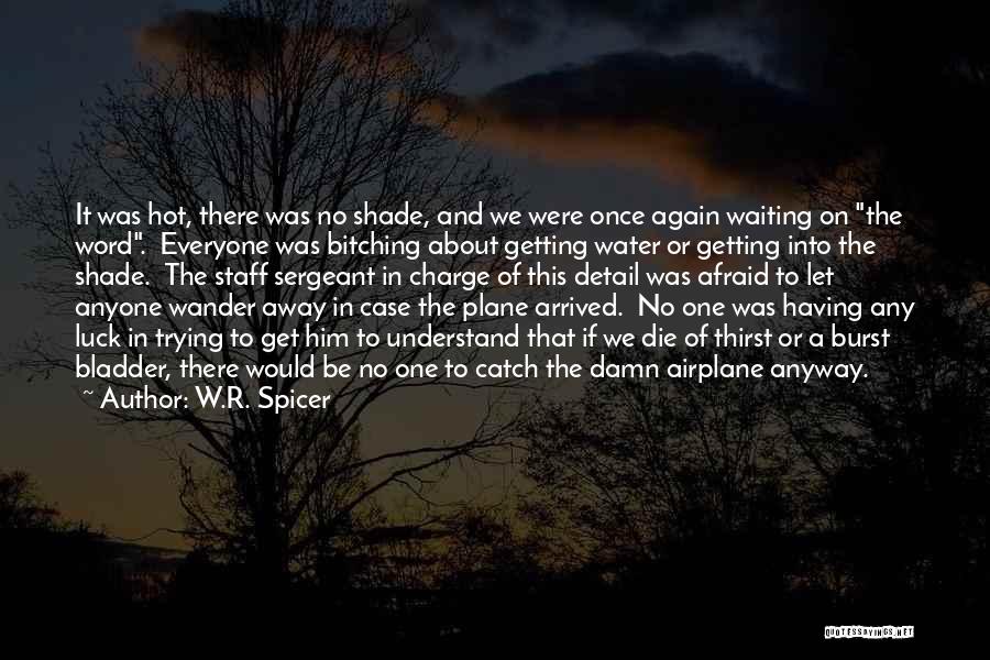 I Am Not Afraid Of Anyone Quotes By W.R. Spicer