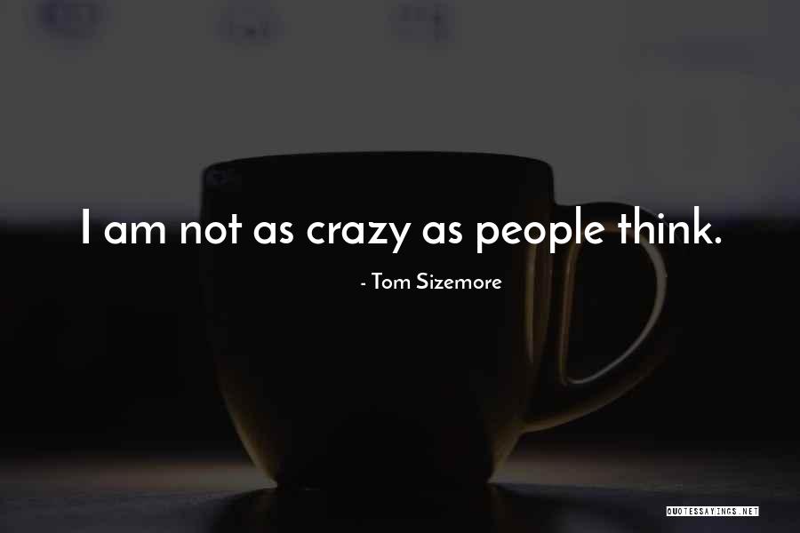 I Am Not Crazy Quotes By Tom Sizemore