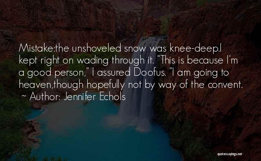 I Am Not Good Person Quotes By Jennifer Echols