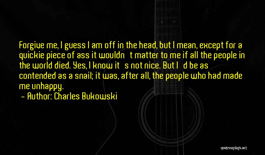 I Am Not Nice Quotes By Charles Bukowski