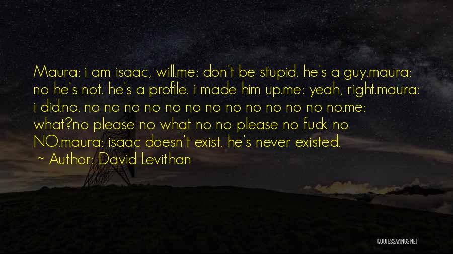 I Am Not Stupid Quotes By David Levithan