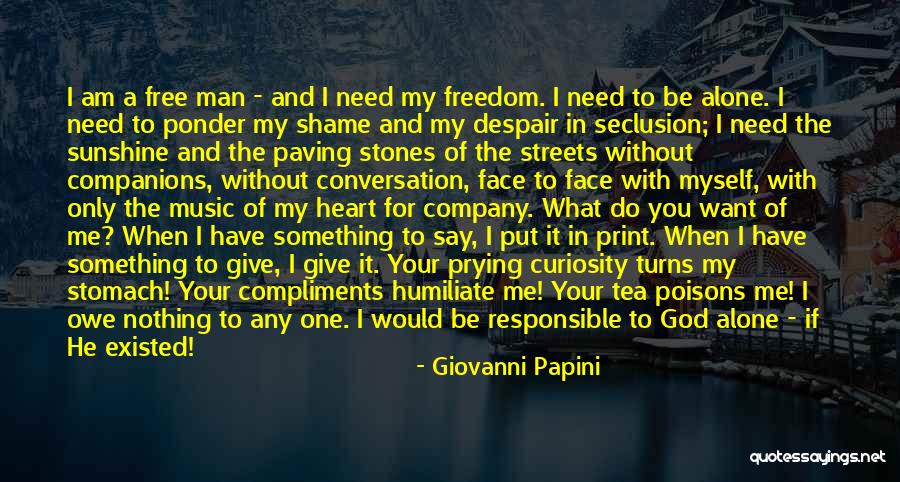 I Am Nothing Without You Quotes By Giovanni Papini