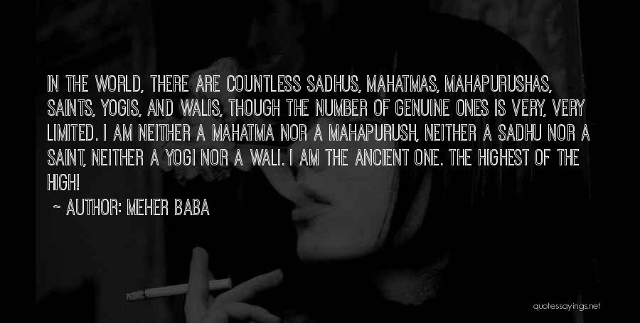 I Am Number One Quotes By Meher Baba