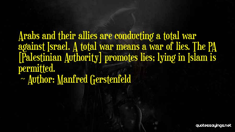 I Am Palestinian Quotes By Manfred Gerstenfeld