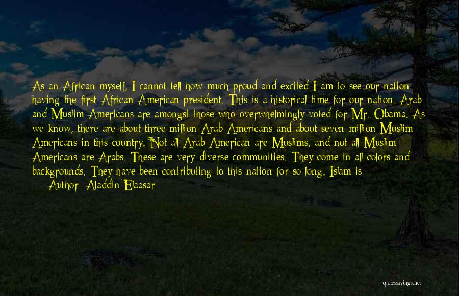 I Am Proud Of Myself Quotes By Aladdin Elaasar