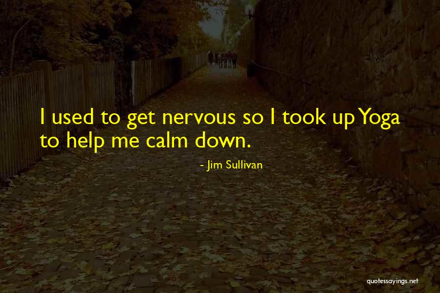 I Am So Nervous Quotes By Jim Sullivan I Am So Nervous Quotes By Jim Sullivan