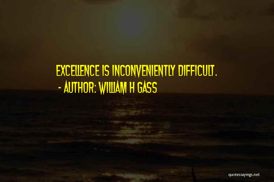 I Am Sorry For The Inconvenience Quotes By William H Gass