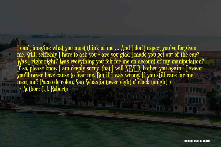 I Am Sorry I Was Wrong Quotes By C.J. Roberts