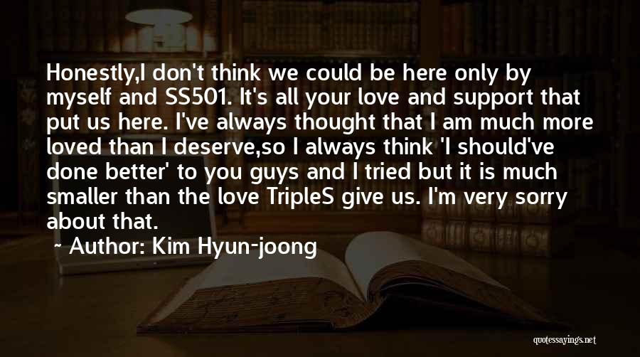 I Am Sorry Love Quotes By Kim Hyun-joong