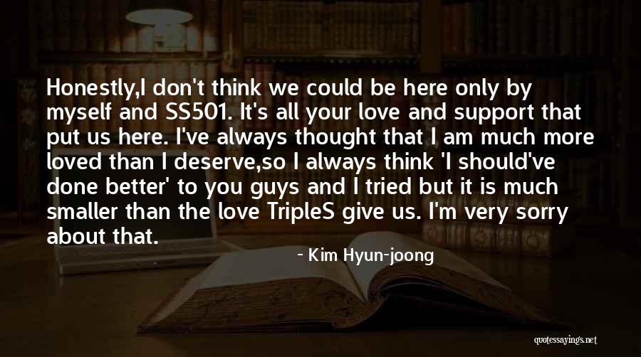 I Am Sorry Love Quotes By Kim Hyun-joong