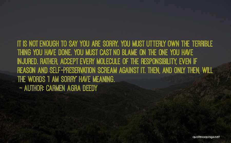 I Am Sorry Quotes By Carmen Agra Deedy