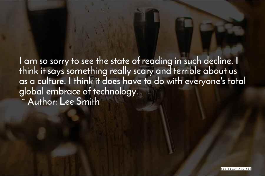 I Am Sorry Quotes By Lee Smith