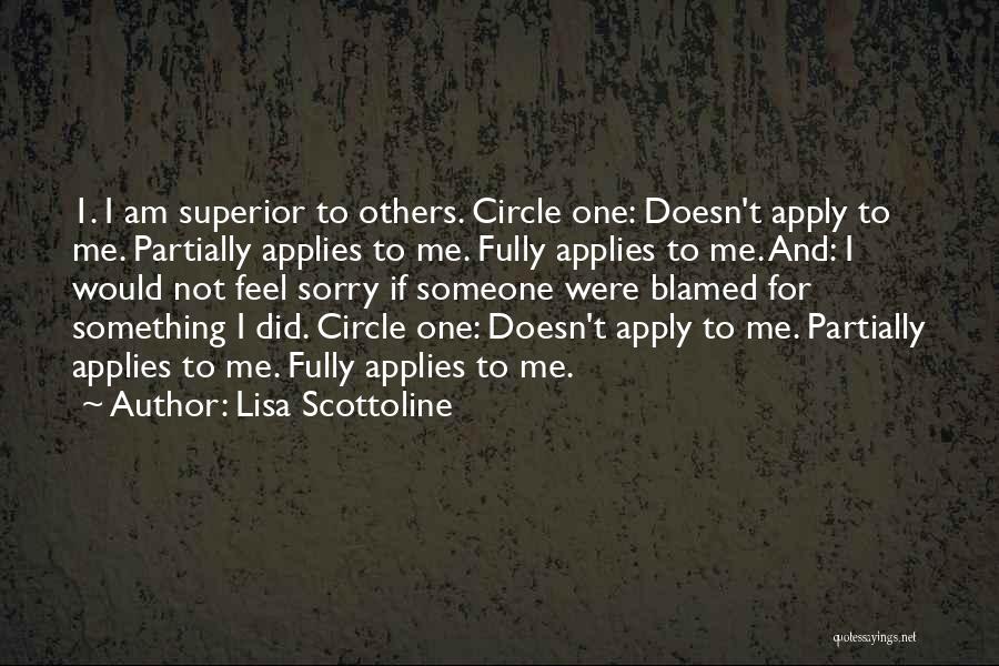 I Am Sorry Quotes By Lisa Scottoline