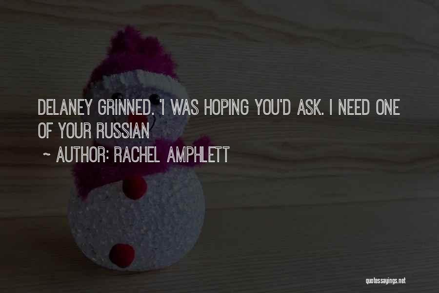 I Am Still Hoping Quotes By Rachel Amphlett