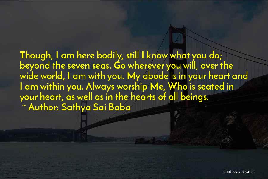 I Am Still Quotes By Sathya Sai Baba