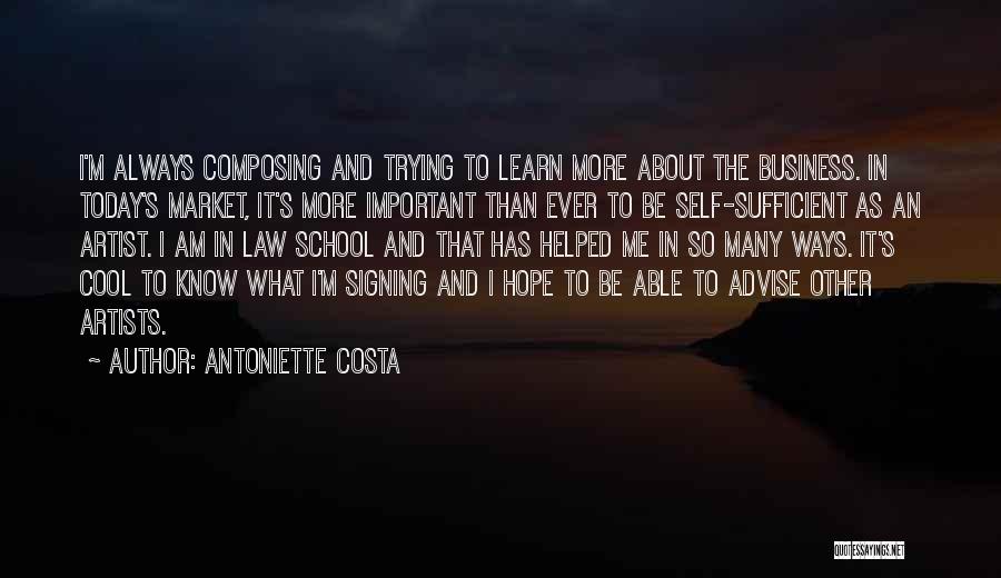 I Am Sufficient Quotes By Antoniette Costa