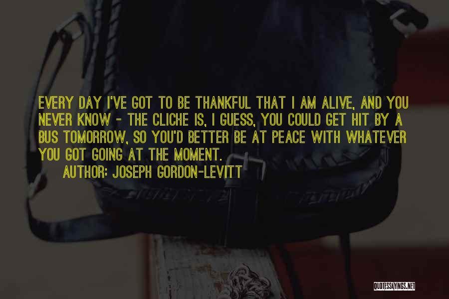 I Am Thankful To Have You Quotes By Joseph Gordon-Levitt
