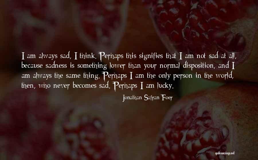 I Am The Same Person Quotes By Jonathan Safran Foer