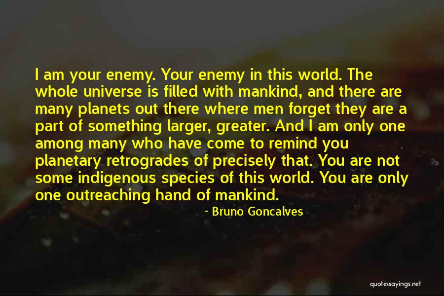 I Am The Universe Quotes By Bruno Goncalves I Am The Universe Quotes By Bruno Goncalves