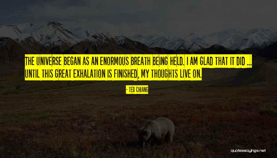 I Am The Universe Quotes By Ted Chiang I Am The Universe Quotes By Ted Chiang