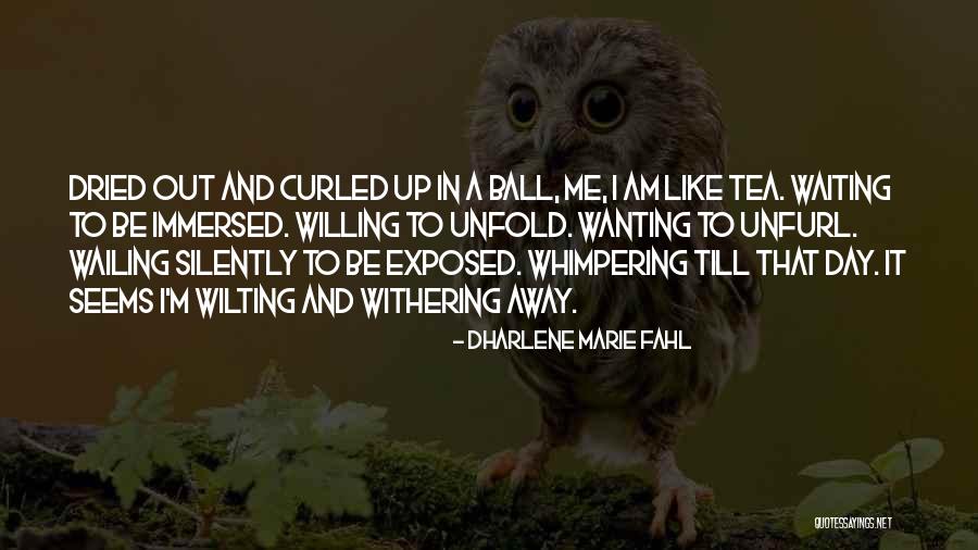 I Am Waiting Love Quotes By Dharlene Marie Fahl