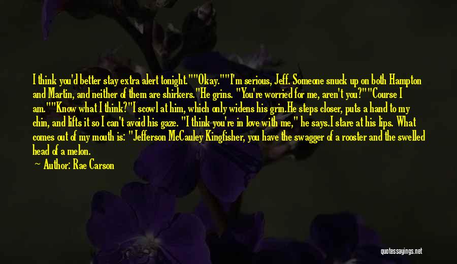 I Am Worried Quotes By Rae Carson