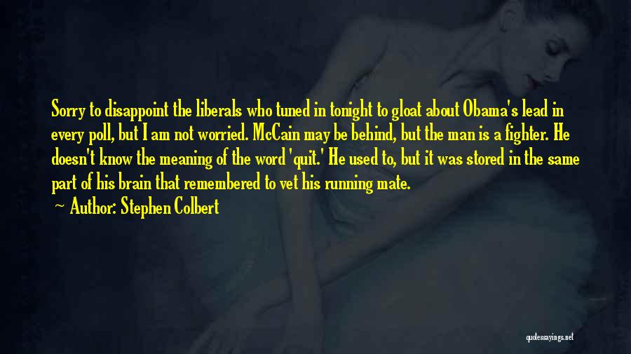 I Am Worried Quotes By Stephen Colbert