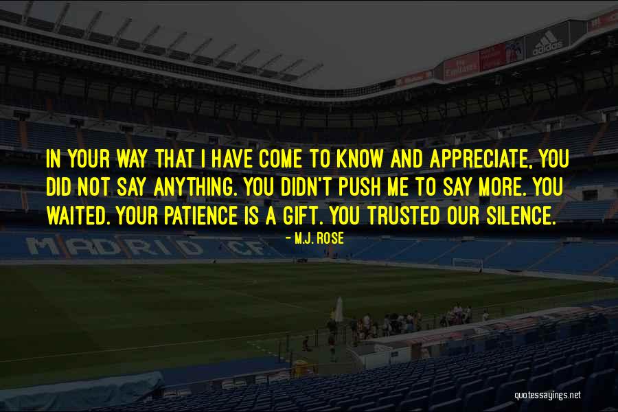 I Appreciate Quotes By M.J. Rose I Appreciate Quotes By M.J. Rose