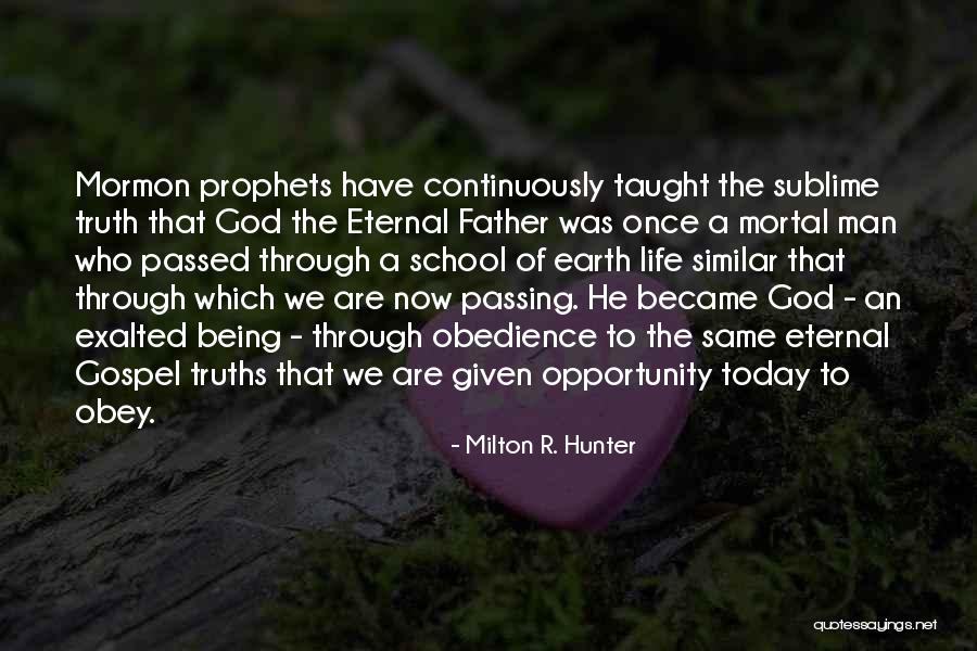 I Became Father Today Quotes By Milton R. Hunter I Became Father Today Quotes By Milton R. Hunter